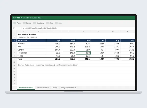IFC / ICFR Documentation Kit preview